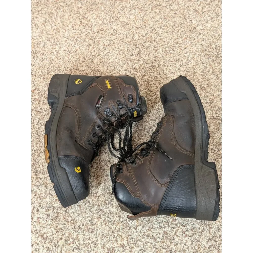 Wolverine Work Boots Mens Size 8.5 EW EPX Steel Toe Brown Leather Waterproof
